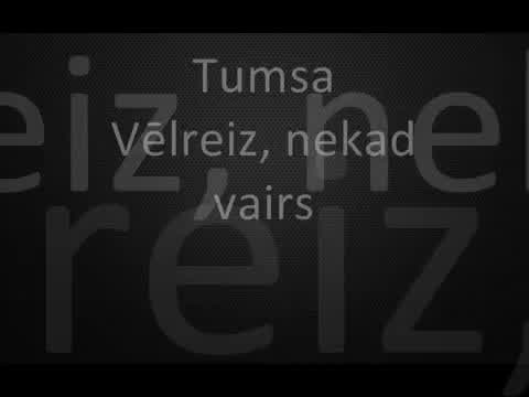 Tumsa - Vēlreiz, nekad vairs